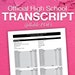 Official High School Transcript-editable PDF - Etsy