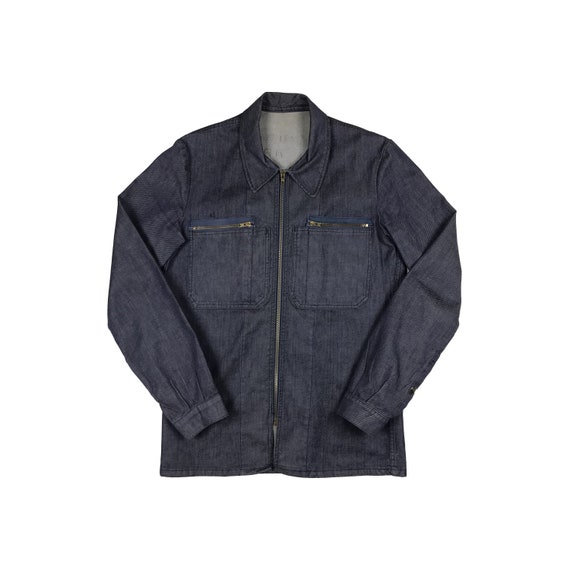 Vintage French Navy Mechanic Chore Jacket Size Men