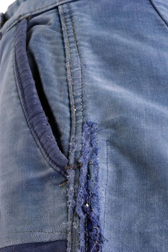 A. Saint Michel Blue Moleskin French Worker Pants - image 5
