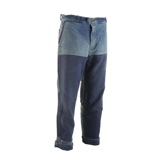 A. Saint Michel Blue Moleskin French Worker Pants - image 6