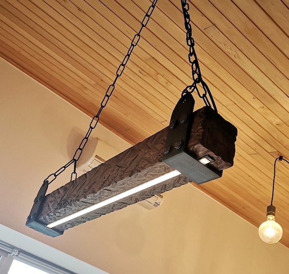 Wood Beam LED Pendant Light