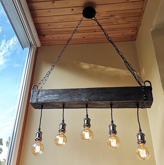 Handmade Beam Chandelier Wood Wooden Handmade Beam Chandelier Wood, Handmade Rustic Wooden Chandelier Wood Beam Industrial Pendant Lamp