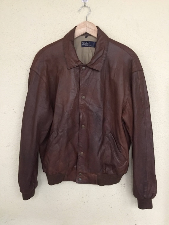 polo ralph leather jacket