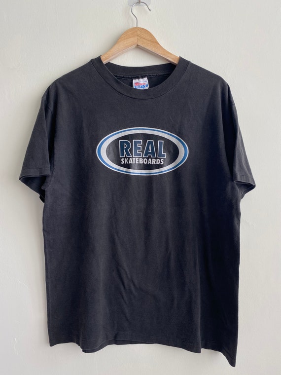 Vintage 90s Real Skateboard t shirt/ vintage skate