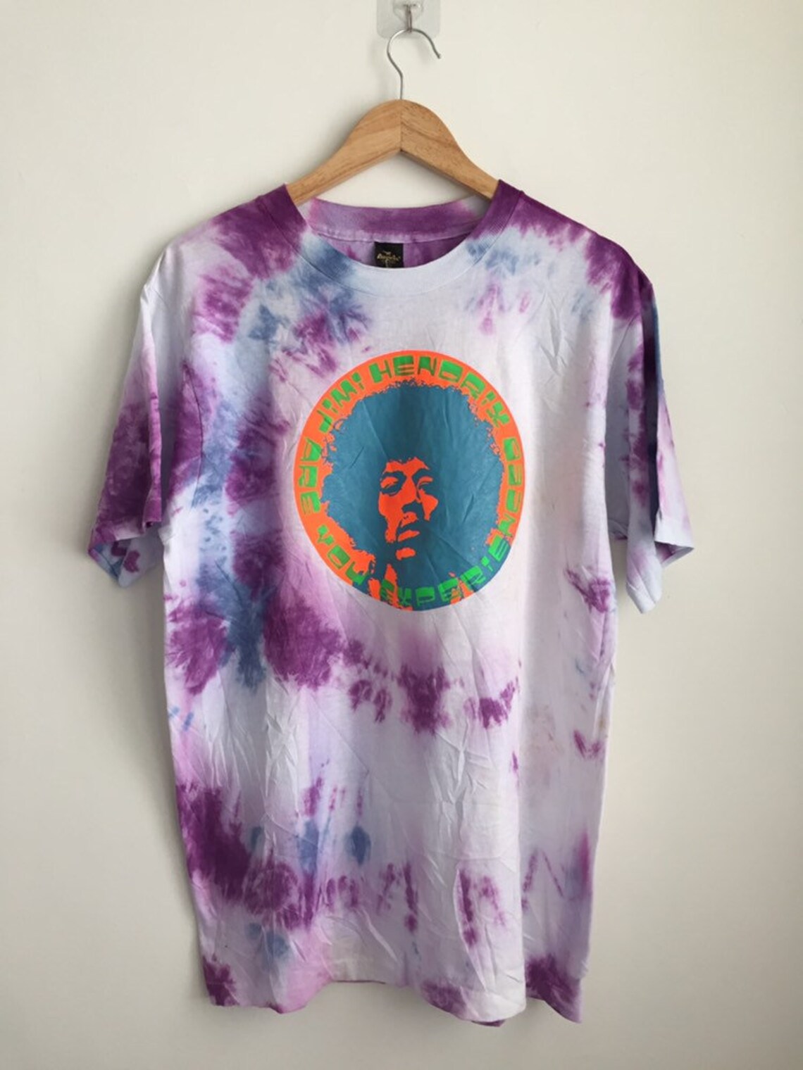 RARE Vintage 80s Jimi Hendrix tie dye promo t shirt/ American | Etsy