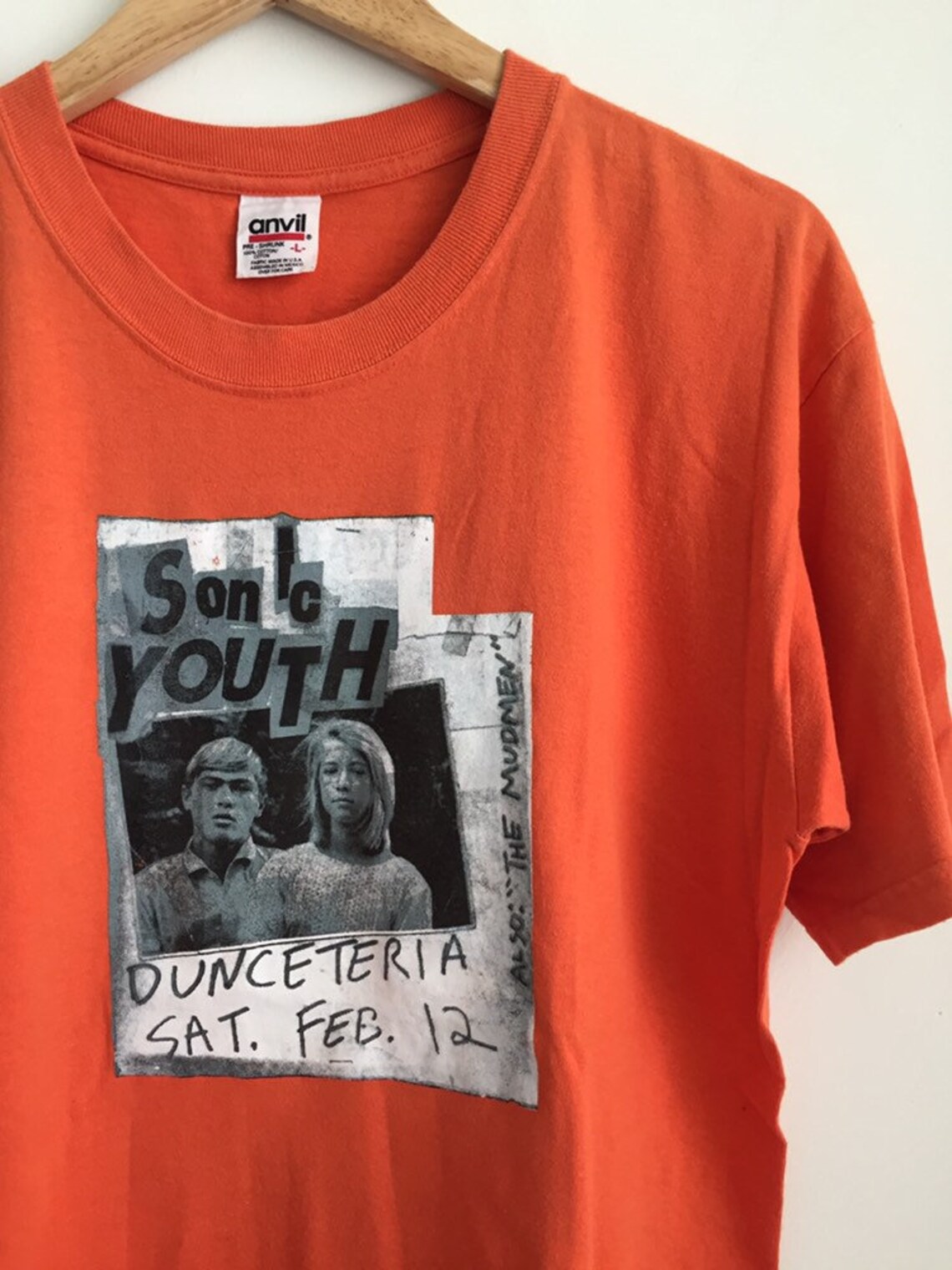 RARE Vintage Sonic Youth band t shirt/ vintage band tee Etsy