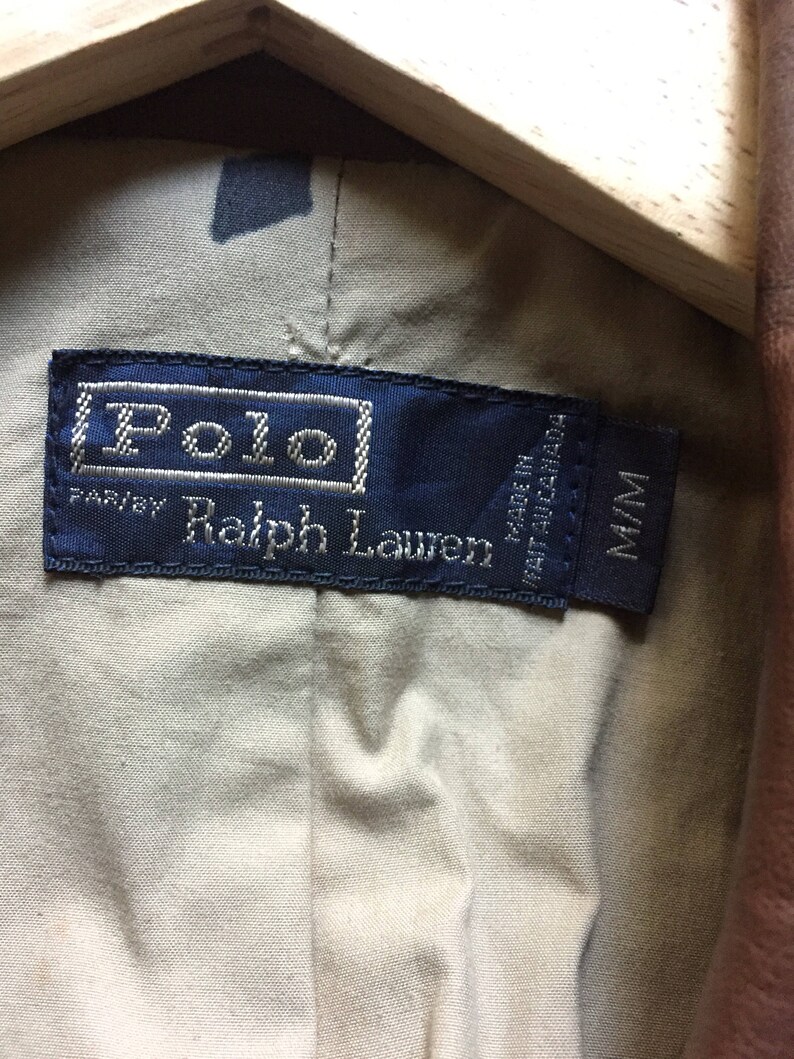 RARE Vintage Polo Ralph Lauren Leather Jacket | Etsy
