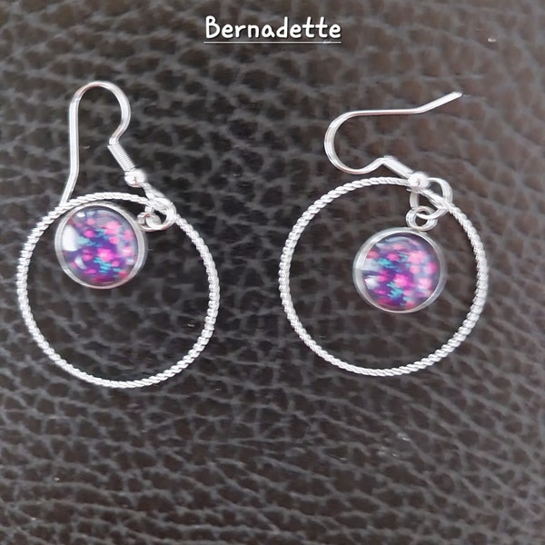 Boucles d'oreilles Cabochon - Collection Faune et Flore