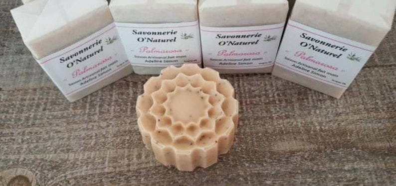 Savon Palmarosa Graines de Pavot Savon Florale