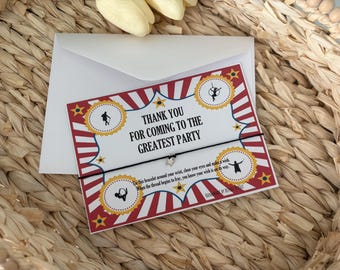 Showman/ Circus Wish Bracelets •greatest showman• circus• party favours• party bag fillers• wish bracelets