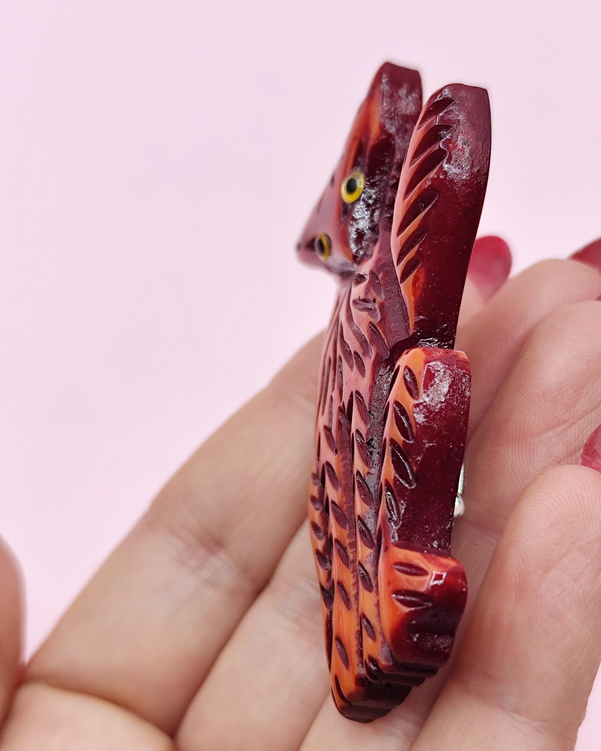 BONSNY Spilla A Forma Di Volpe Smaltata – Gioiello In Lega Di Zinco Ipoallergenico Per Donne, Regalo In Sacchetto Di Velluto - 5
