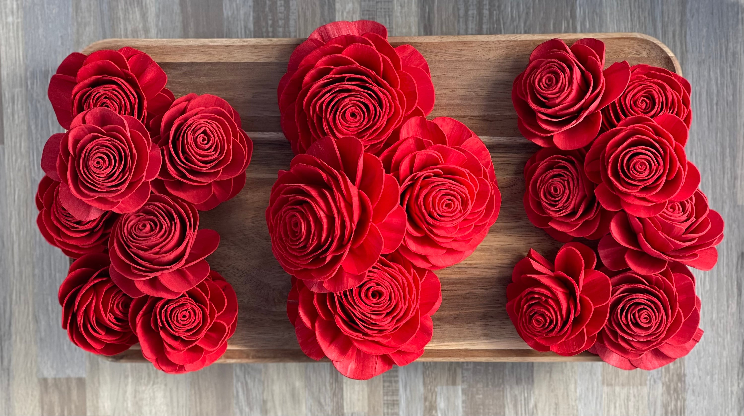 Sola Wood Flowers, Bright Red, Wood Flowers, Crafting, DIY Crafts