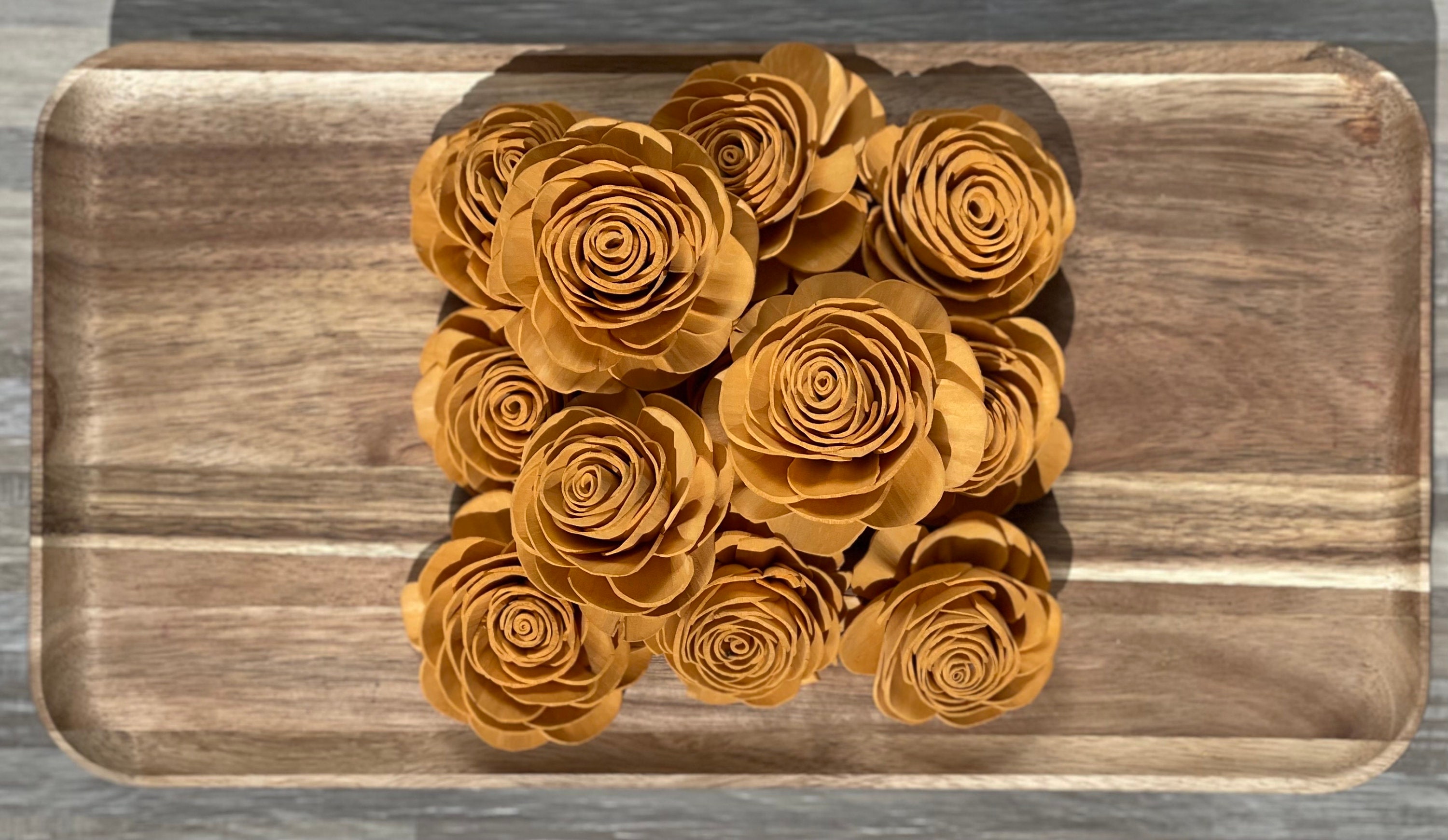 Sola Wood Flowers, Golden, Wood Flowers, Crafting, DIY Crafts