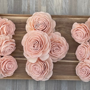 Sola Wood Flowers, Blush Pink, Wood Flowers, Crafting, DIY Crafts, Dyed Wood Flower Roses