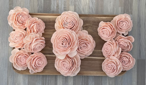 Sola Wood Flowers, Blush Pink, Wood Flowers, Crafting, DIY Crafts