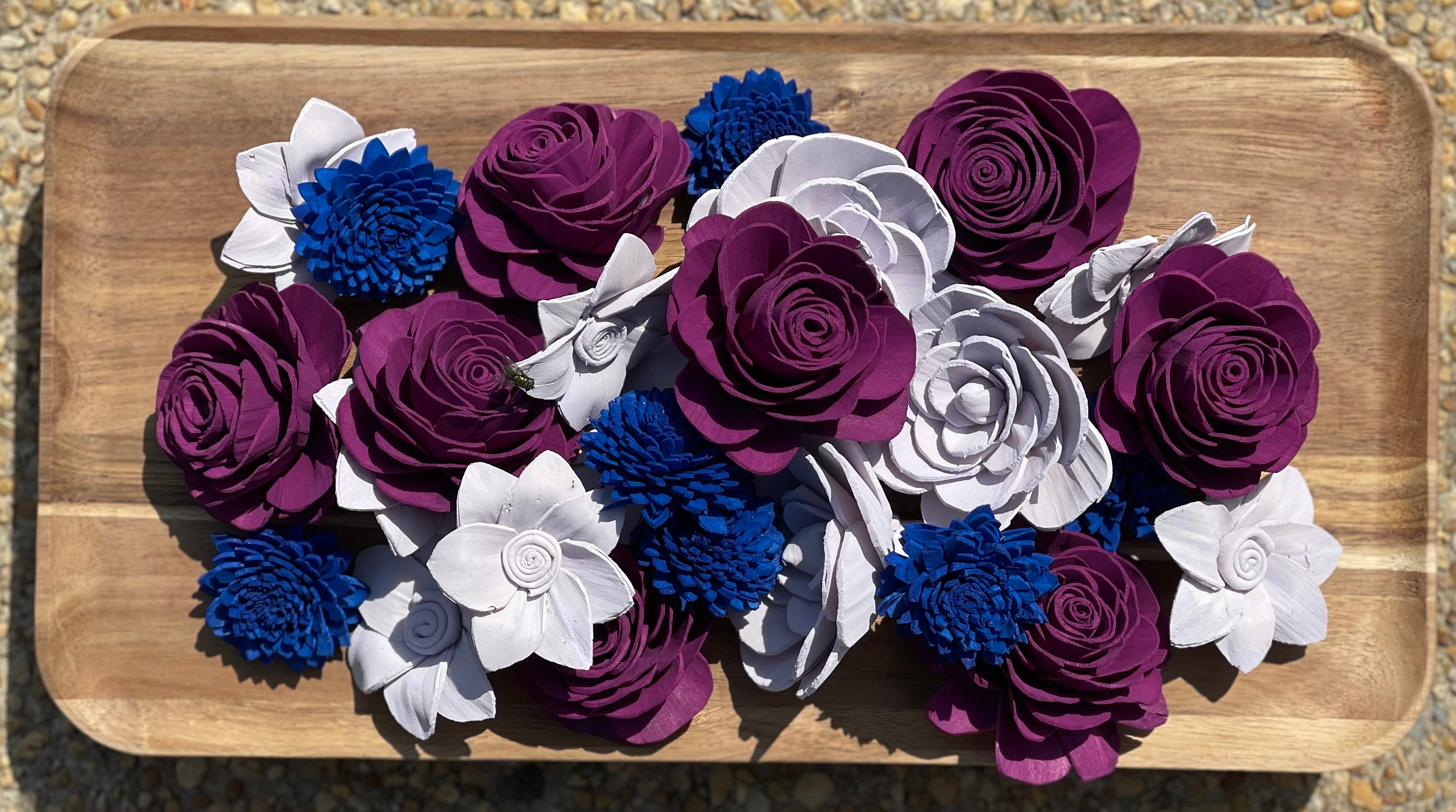 Sola Wood Flowers, 20 Pack Assortment, Wood Flowers, Crafting, DIY