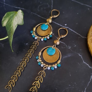 Long earrings, Epis, Women&#39;s jewelry, Handmade jewelry, Women&#39;s gift idea