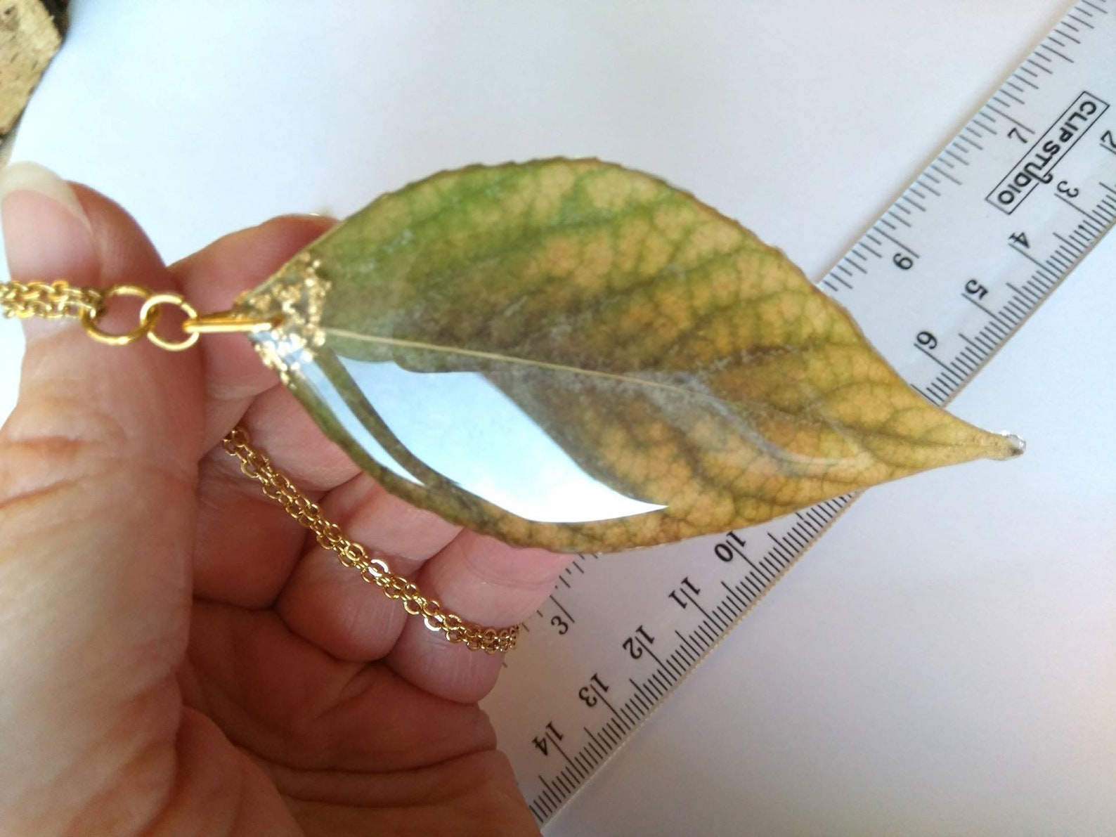 Real leaf necklace Real leaf jewelry Resin leaf Pendant Nature Etsy