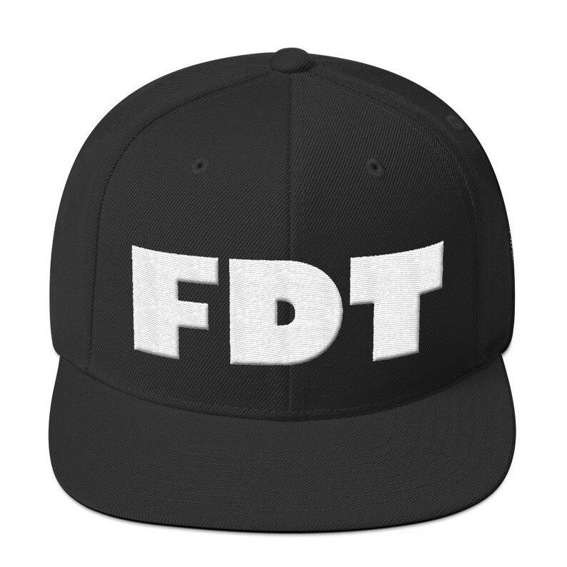 FDT Embroidered Snapback Hat - Etsy