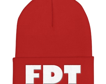 Gorro bordado con puño FDT