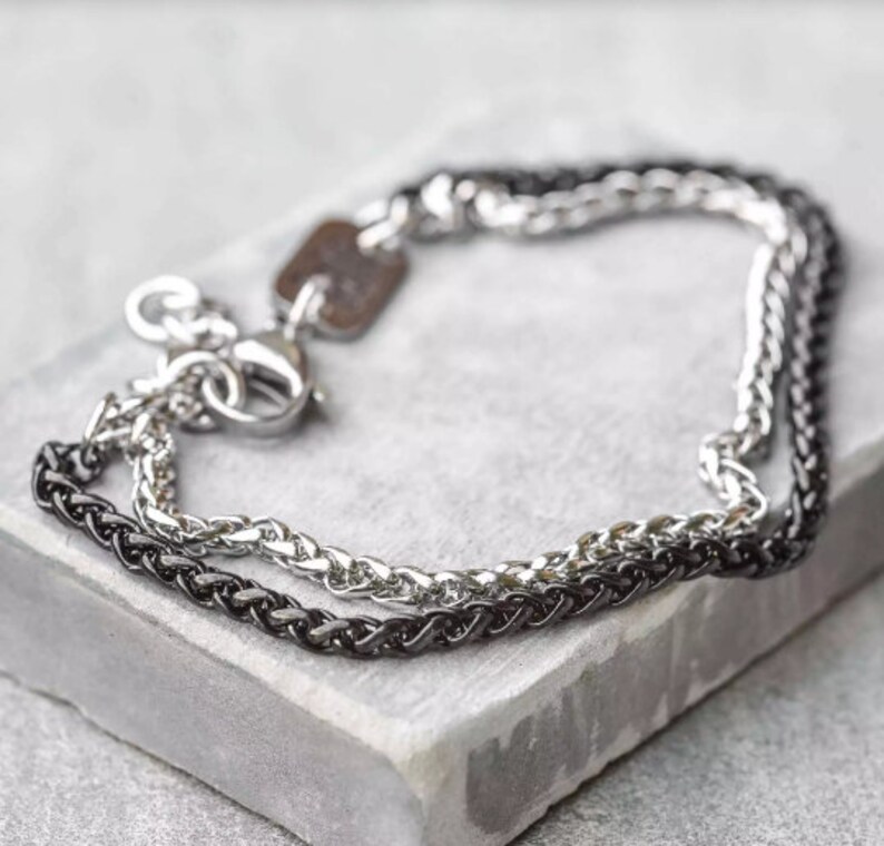 Men's Chain Bracelet Men's Cuff Bracelet Men's Etsy