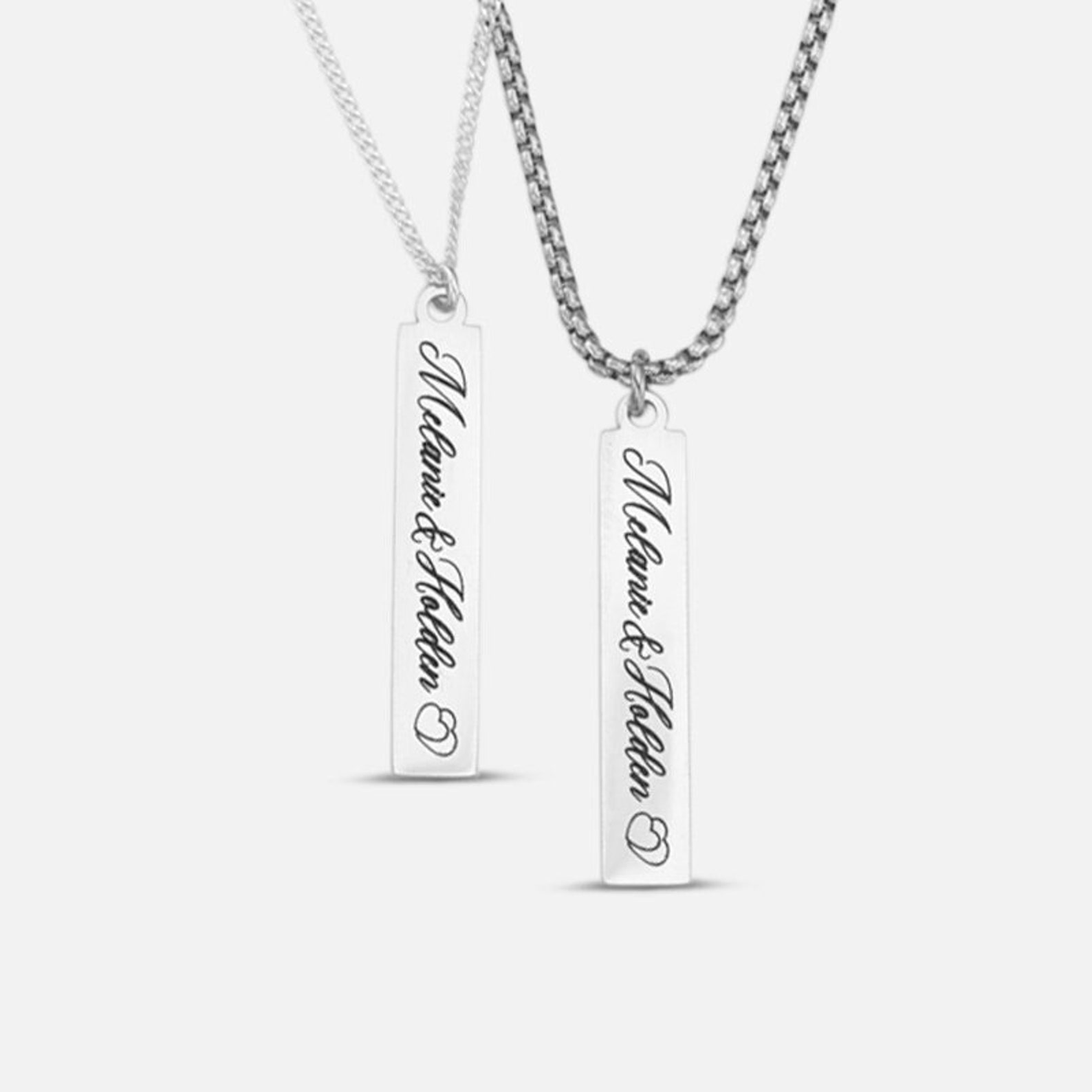 Personalized Couples Necklaces Jewelry for Couples His and Etsy