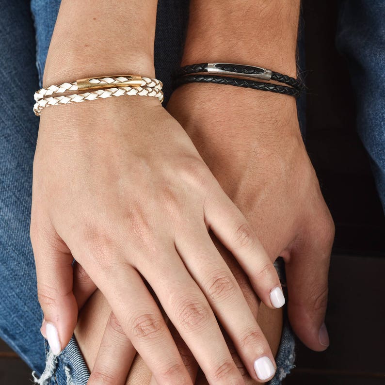 Wedding Gift His And Hers Bracelet Friendship Jewelry Couples Gift Couples Bracelets Matching Bracelets Anniversary Gift