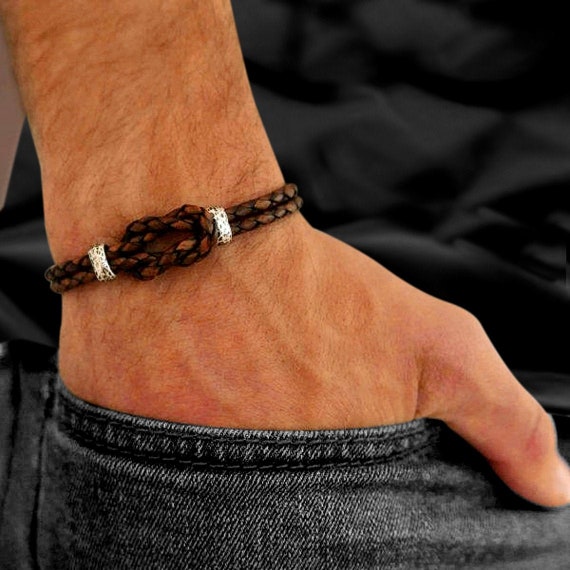 Husband Gift Boyfriend Gift Men's Infinity Bracelet - Etsy