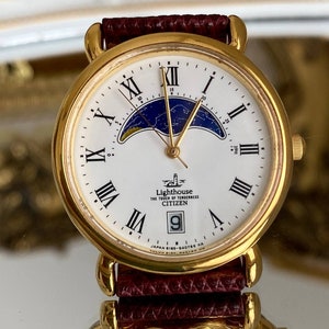 CITIZEN Lighthouse Moonphase Watch - Etsy