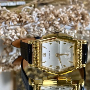 BENRUS Manual Winding Art Deco Watch