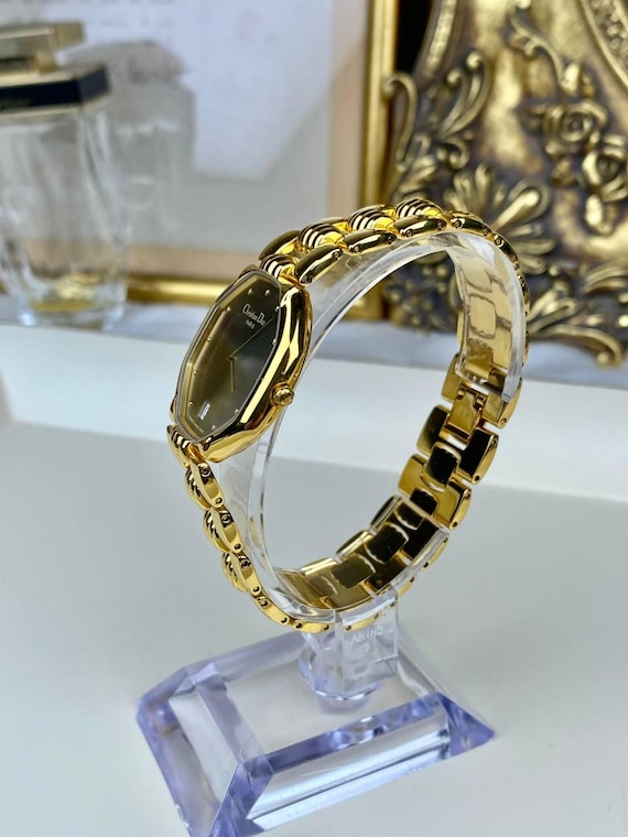 Christian Dior ゴールド オクトゴナル 時計 Christian Dior Octagon Watch - Etsy