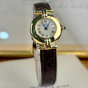 Cartier Colisse 925 Silver Gold Plating Watch and Box