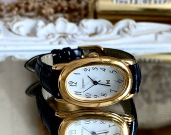 Seiko Baignoite Classic Oval Armbanduhr