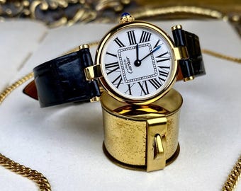 Cartier Round Roman Vintage Watch with Box