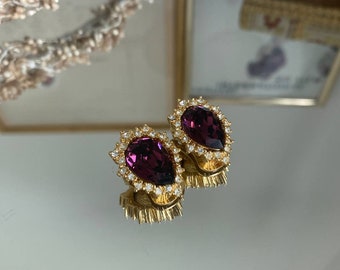 Christian Dior Vintage Earring Ladies Gold