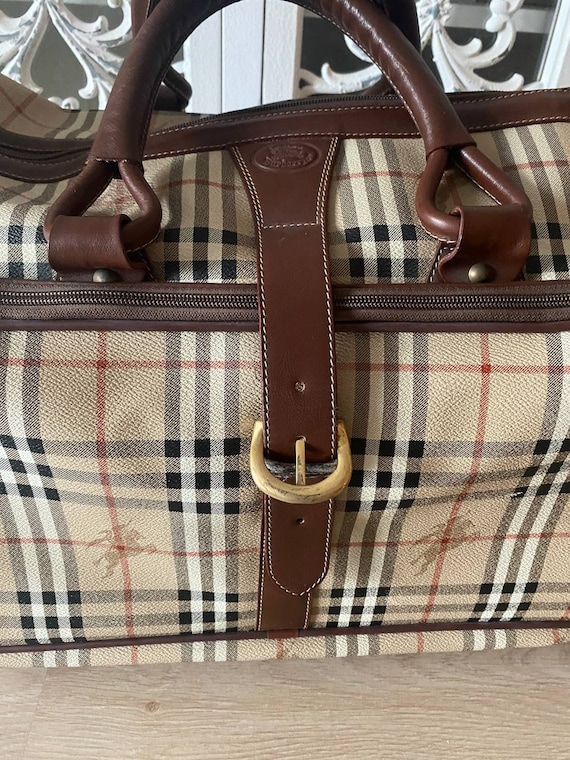 バッグ Vintage [BURBERRY] Burberry Boston Bag Vintage Burberry Boston Travel Bag | eBay