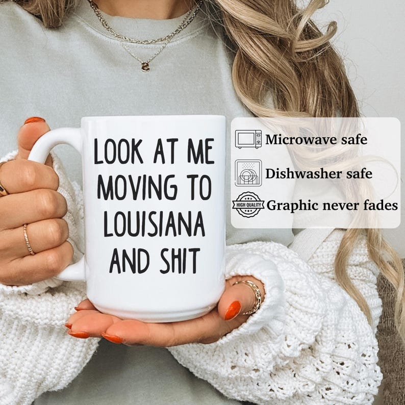 Moving to Louisiana gift, moving to Louisiana mug, moving to Louisiana gifts, APO044 image 6
