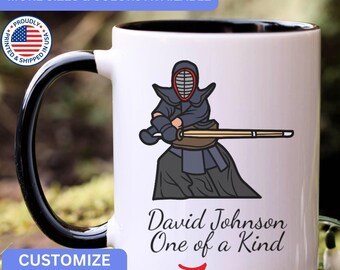 Personalized Kendo mug, custom Kendo mug, Kendo gift, Kendo gifts, APO065