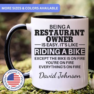 Restaurant Owner mug, Restaurant owner gifts, gift for Restaurant owner gift idea, Restaurant owner coffee mug, APO045