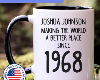 Personalized 57th birthday gift, 57th birthday mug, 57 year old birthday gifts, 1968 mug, 57th bday gifts, 57th birthday gag, APO017