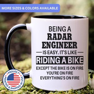 Radar Engineer mug, radar engineer gifts, gift for radar engineer gift idea, radar engineer coffee mug, APO015