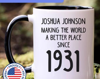 Custom 94th Birthday Mug, Personalized 94th Birthday Gift, Turning 94 Gift,  Gift for 94 Years Old, Gifts for 94th Birthday, 94 Birthday Cup - Etsy