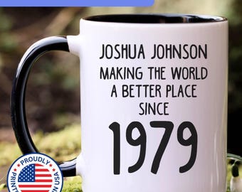 Personalized 46th birthday gift, 46th birthday mug, 46 year old birthday gifts, 1979 mug, 46th bday gifts, 46th birthday gag, APO017