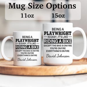 Playwright mug, Playwright gifts, gift for Playwright gift idea, Playwright coffee mug, APO045 immagine 2