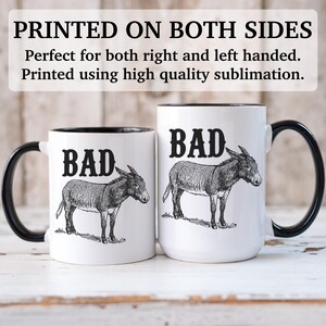 Bad A - mug amusant, mug sarcastique, cadeau amusant, cadeau sarcastique, cadeau pour homme et femme, mugs amusants, tasse à café amusante, APO016 image 5
