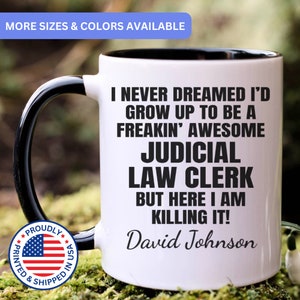 Personalized Judicial Law Clerk, gift for Judicial Law Clerk, Judicial Law Clerk gifts, APO058