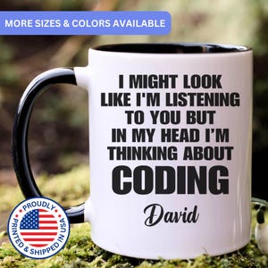 Personalized Coding mug, Coding gift for men and women, Coding gifts, Coding coffee mug, Coding cup, APO094