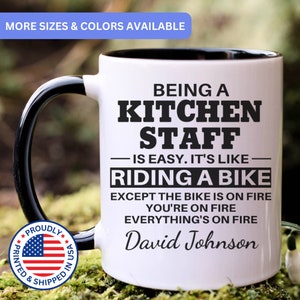 Kitchen Staff mug, kitchen staff gifts, gift for kitchen staff, APO045
