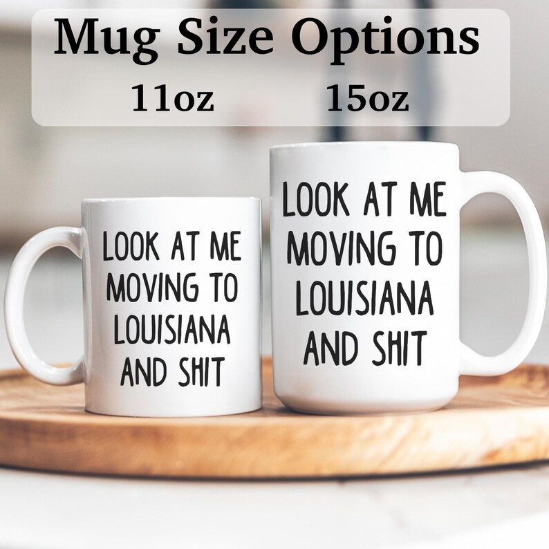Moving to Louisiana gift, moving to Louisiana mug, moving to Louisiana gifts, APO044 image 2