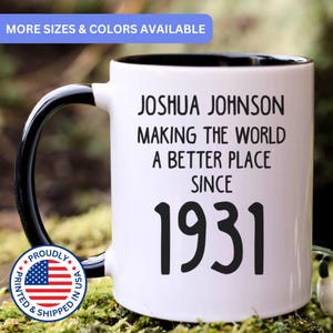Personalized 94th birthday gift, 94th birthday mug, 94 year old birthday gifts, 1931 mug, 94th bday gifts, 94th birthday gag, APO017